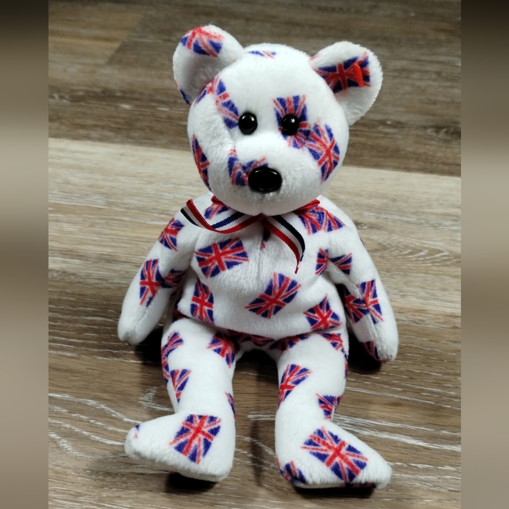 -Ty Beanie Babies โJackโ the Bear - UK Exclusive 9in - Picture 3 of 13